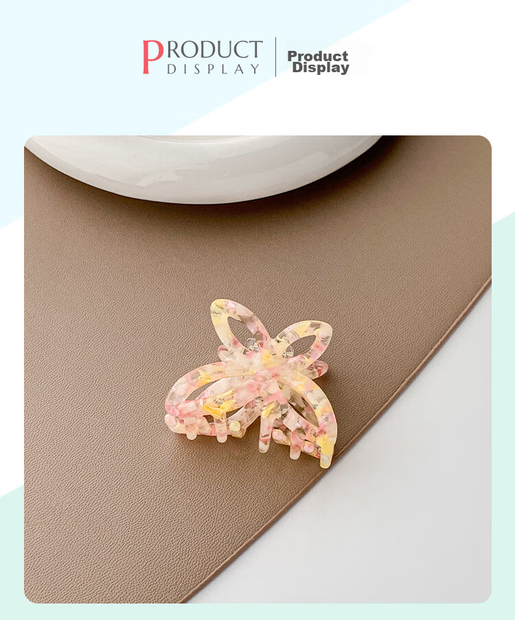 CHIMERA 2 Small Size Shawl Hair Claw Clips, French Half-Updo Back of Head Hair Clips, Bangs Clips, Hair Accessories for Women, Mid-Autumn Festival Gift 12