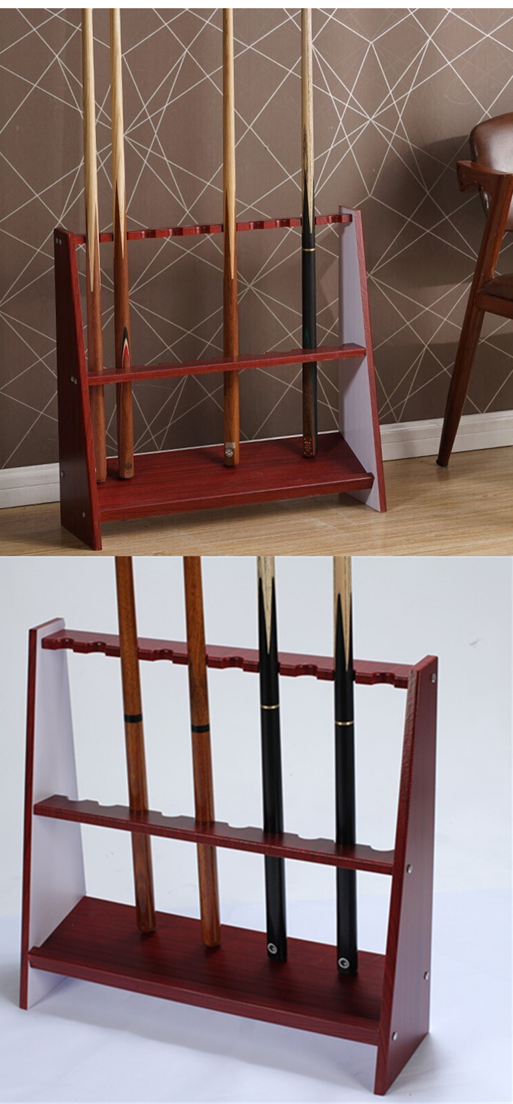 台球杆架 10孔木制落地球杆架 落地球杆架【图片 价格 品牌 报价】