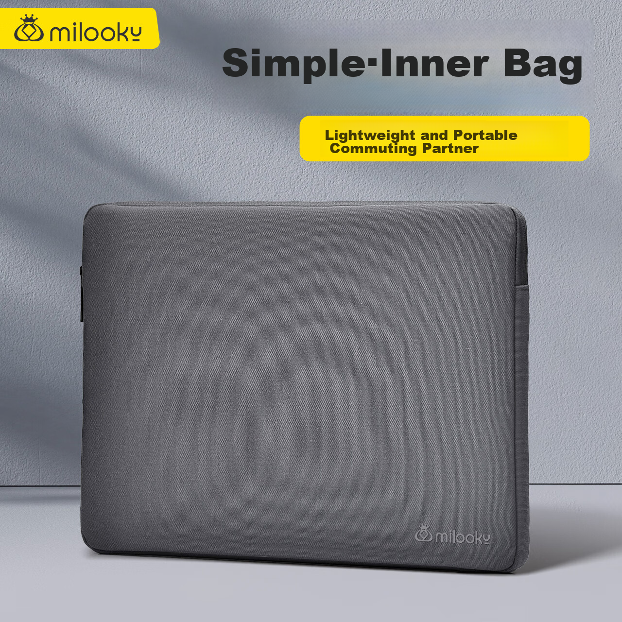 Сумка для ноутбука Milooky, 16.2 дюйма, для Huawei, Apple, Lenovo, деловая, для путешествий, темно-серая