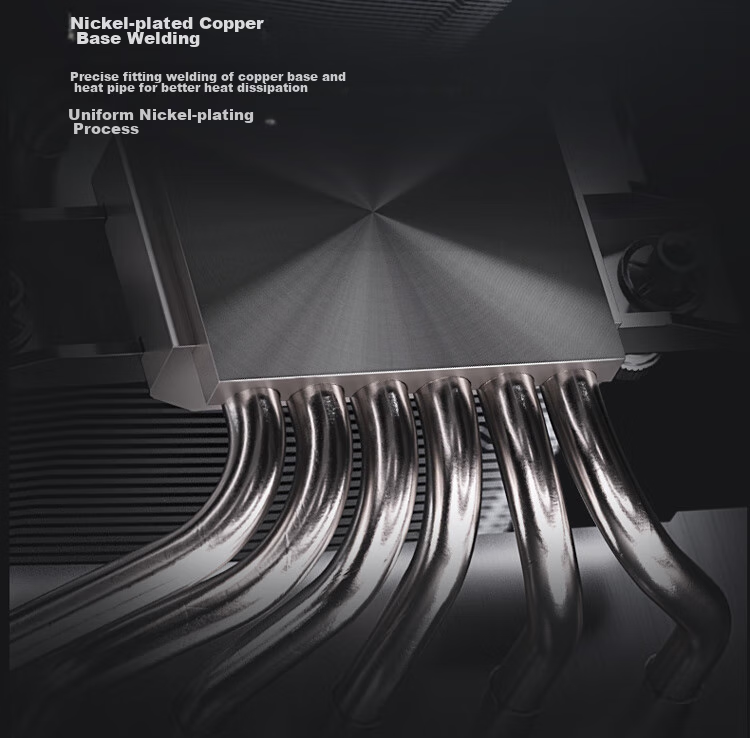 PHANTEKS Polar T6 White Anti-Gravity Dual Tower Air Cooler CPU Heatsink (PWM Dual ARGB Fans, Includes High-Nano Thermal Paste, Heat Spreader, And Noise Reduction Device) 12