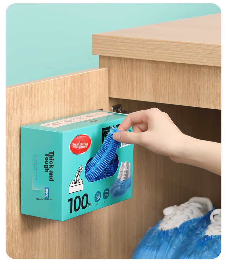MARYYA Disposable Shoe Covers, Thickened, 100 Pieces, Large Size, Reusable, for Home And Computer Room Use, Waterproof And Dustproof Foot Covers 11