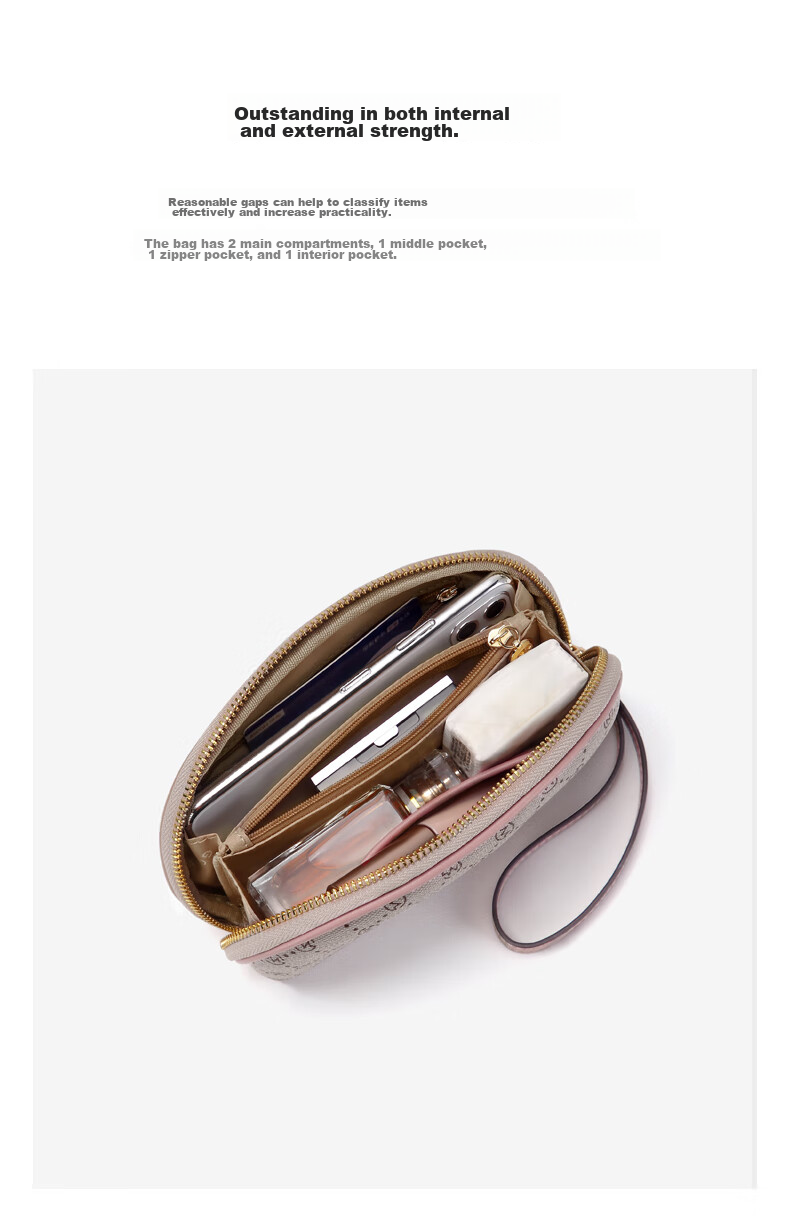 GOLF Handbag, Women's Purse, Printed Long Wallet, Large Capacity Clutch, Card Holder, Multifunctional Phone Pouch 29