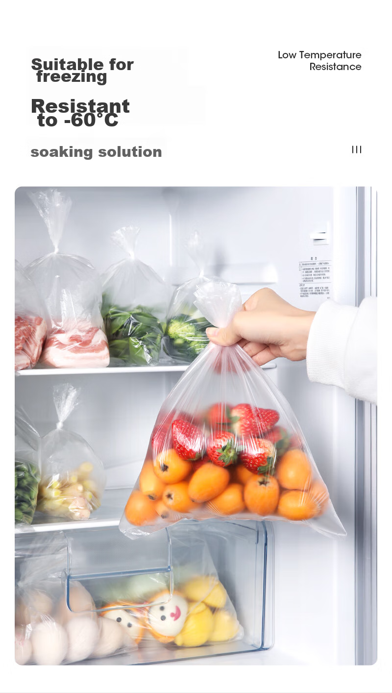 MARYYA Food Storage Bags, Food-Grade Medium Size, 250 Count, Kitchen Refrigerator Food Preservation Bags, Specially Designed for Fridge Use 9