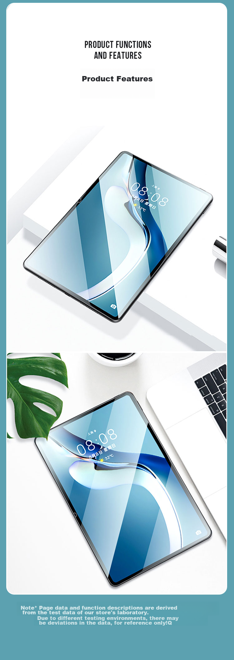 Kulefeng Tempered Glass Screen Protector for MatePad 11.5 S Dynamic Edition 2025, Compatible with MatePad Air 24/23 11.5-Inch Models, Full Screen High Definition Anti-Fingerprint Protective Film 13