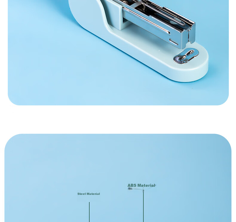 Deli (Deli) 12# Student Office Stapler, Macaron Color, Compatible with 24/6 Or 26/6 Staples, White, TA302 9