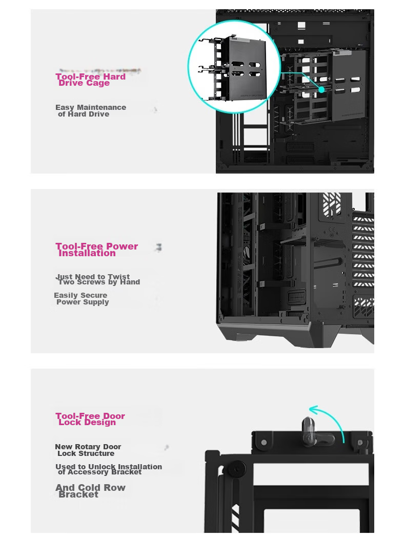 CoolerMaster HAF700EVO EATX Full Tower Computer Case, Supports 480mm Radiator Cooling/LCD Display/18x Fan Positions/Tool-Free Assembly/4090 6