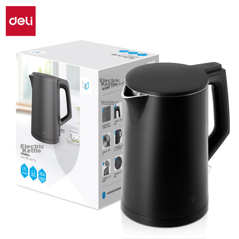 Deli 85609 Electric Kettle (Black)