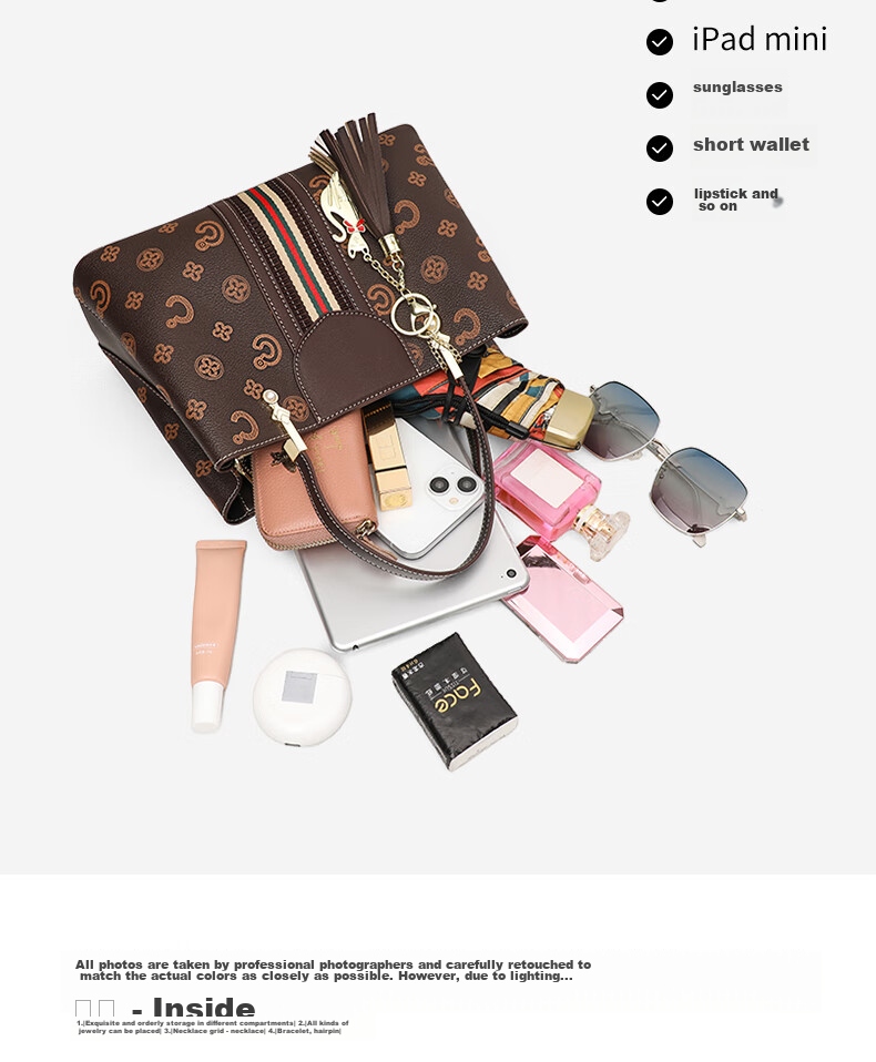 C.BANNER Handbag, Women's Bag with Large Capacity, Mom Bag for Middle-Aged Women, Crossbody Tote Bag, Brand Birthday Gift for Girlfriend on May 20 4