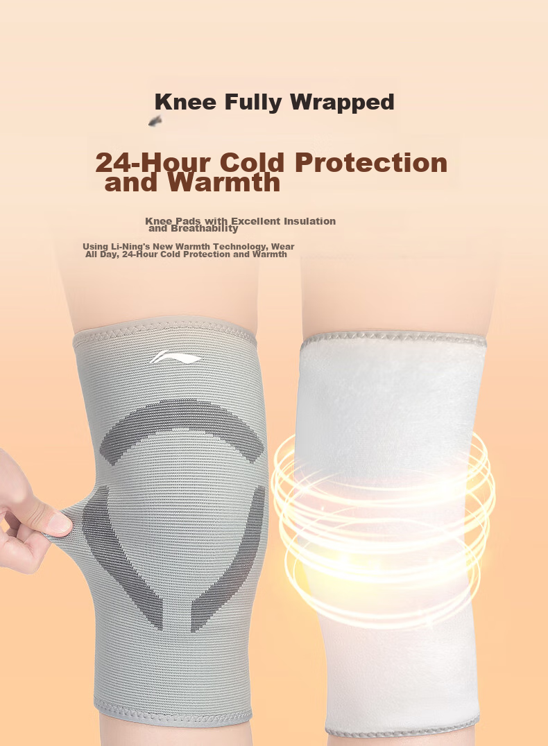 Li-Ning Knee Pads, Warm, for Cold Legs, Arthritis Protection, Fleece-Lined, for Men And Women, Middle-Aged And Elderly, Winter Cold Protectio 8