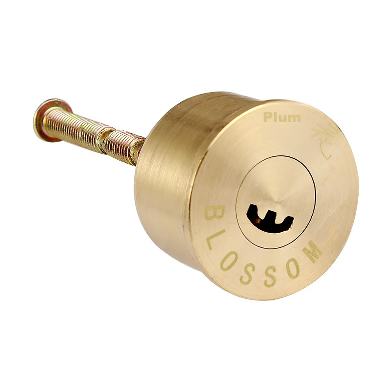 Замок для двери BLOSSOM DYY05, цилиндровый, с 5 ключами, антивандальный, для деревянных и металлических дверей, серебристый