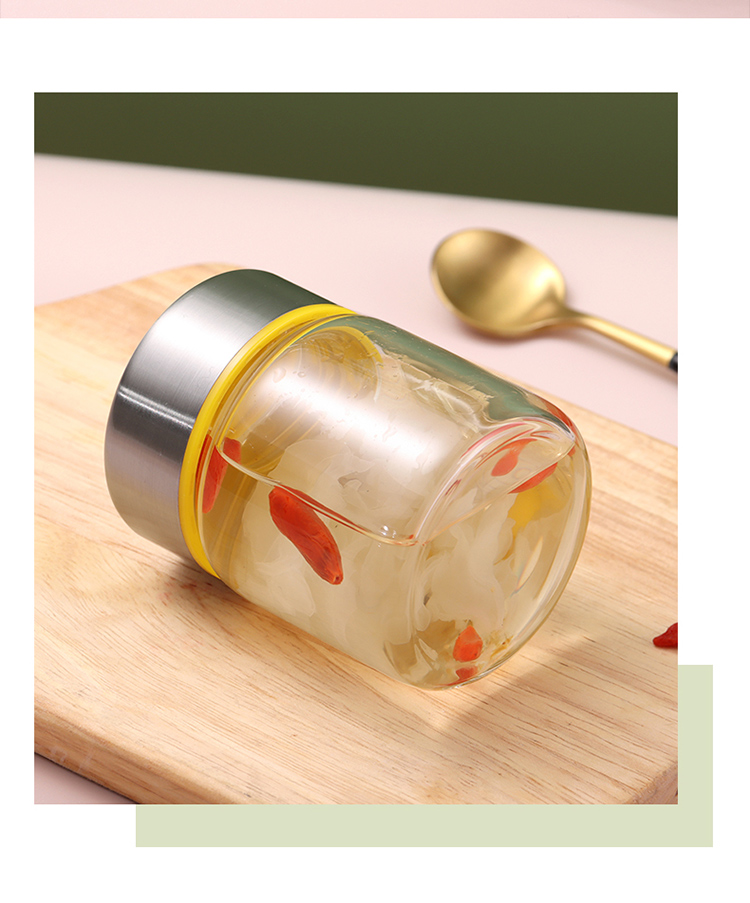 Baijie Bird's Nest Dispensing Bottles, High Borosilicate Glass Jars, Sealed Containers, Herbal Medicine Dispensing Bottles, Portable, Heat-Resistant, 100ml*3 16