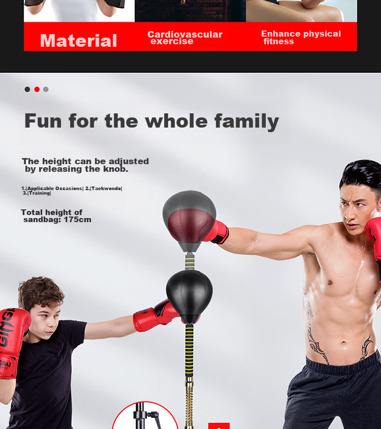 Jingpai Speed Ball, Standing Reaction Target, Punching Bag, Adult Professional Fighting, Evasion Reaction Ball, Boxing Training Equipment 7