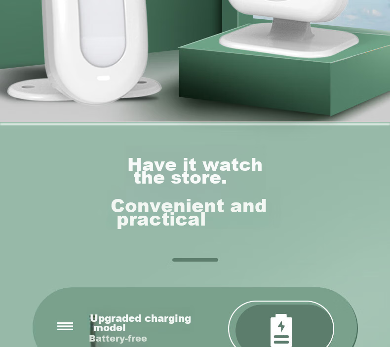 Dahong DH220-LH Dahong Customizable Entrance Store Welcome Sensor Doorbell, Wireless Split-Type Greeting Device 2