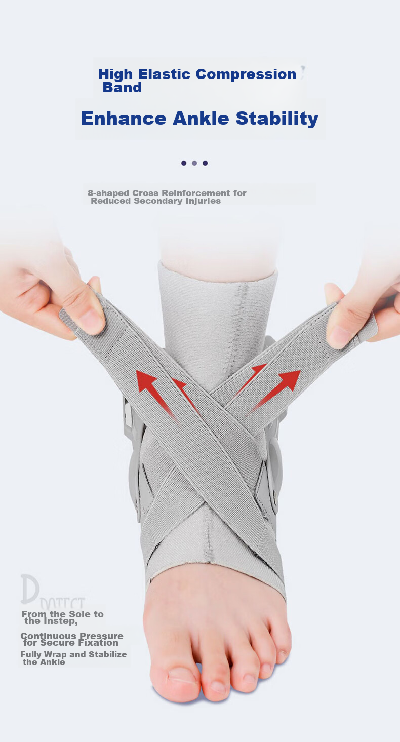 TEEIS Ankle Brace, Foot Support, Ankle Joint Fixation Brace, Post-Injury Fixation for Sprains, Rehabilitation for Ligament Injury Recovery Sleeve 4