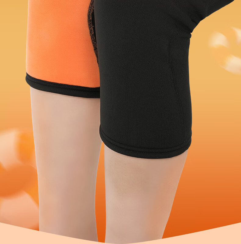 ANTA Knee Pads, Warm, for Cold Legs And Joint Injuries, Suitable for Men And Women, Heat-Generating, Cold-Proof, Extended Fleece, for Middle-Aged And Elderly, Gray, XL Size 1