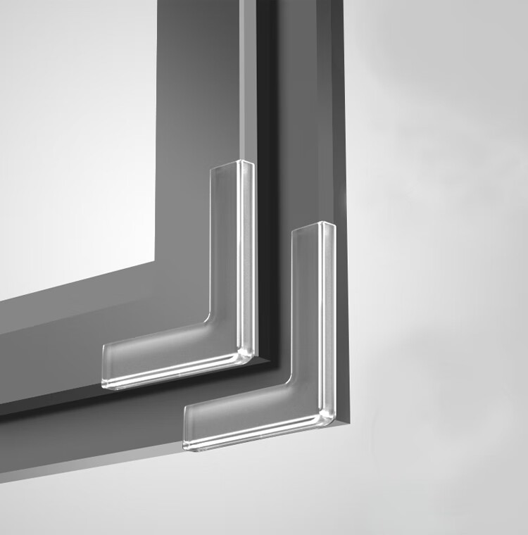 9I9 Window Corner Guards, Pack of 10, Aluminum Alloy Window Protectors for Baby Safety, Anti-Collision for Range Hood, Transparent Edge Banding, Table Corner Guards A107 8