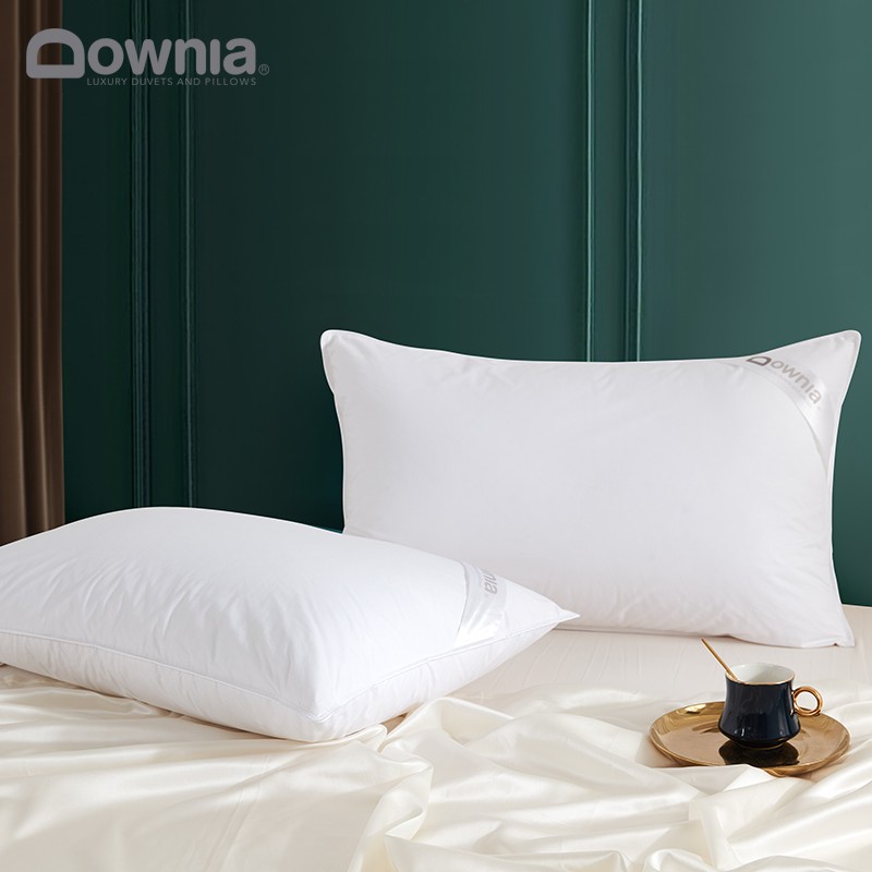 Downia Australian Pillow, Five-Star Hotel Down Pillow, 95% White Goose down Pillow, Soft Cotton Medium Pillow 74*48CM