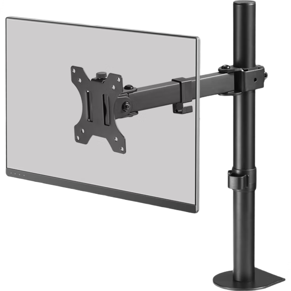 Brateck Beihu Monitor Stand, Mechanical Arm, Computer Stand Desktop Clamp Base, Screen Lifting Suspended Riser E230 Black 13-32 Inch, Vertical Rotating Vertical Arm