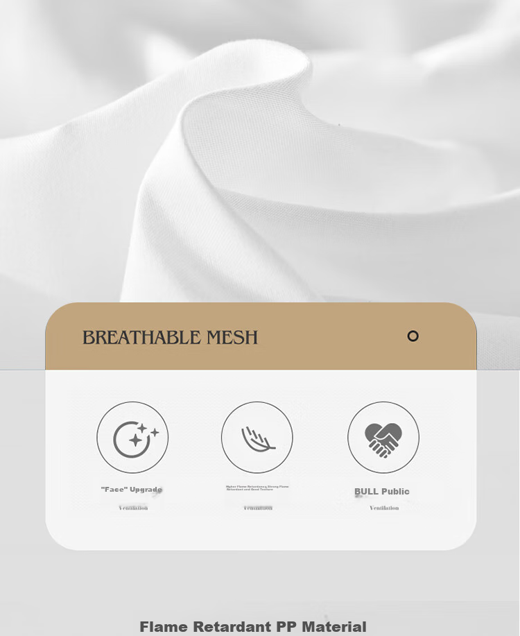 Ranpai Hotel White Pure Cotton Bed Sheet Single Piece, 60s Pure Cotton Bed Cover, for 1.8x2 Meter Bed 240x270cm 6