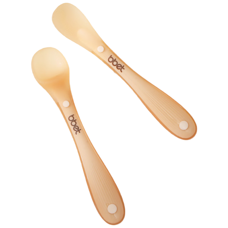 Barbie Elephant Newborn Silicone Soft Spoon, Baby Food Spoon, Feeding Spoon + Newborn Spoon Set, 2 Pieces, Nano Silver Color