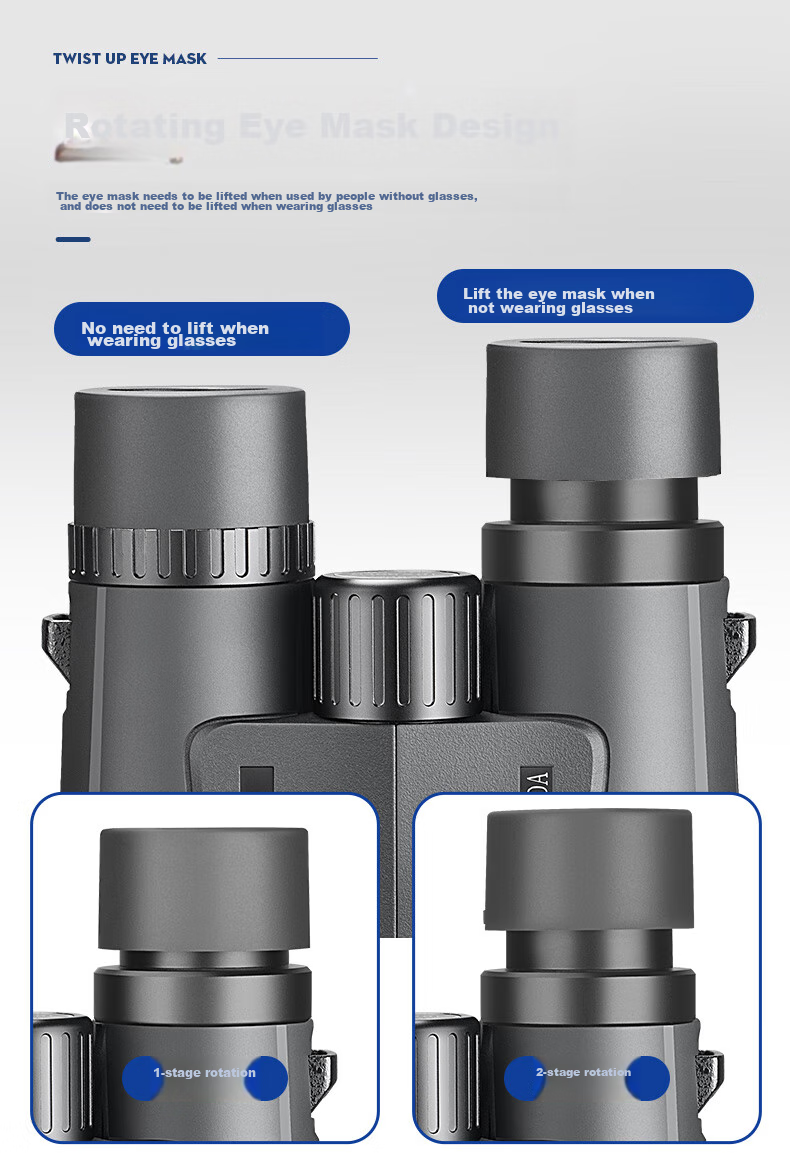 Panda Binoculars, High-Definition, High-Magnification, Professional-Grade, Military-Grade Magnesium Alloy, Low-Light Night Vision, ED Coated, Nitrogen-Filled, Waterproof, 10×42 24