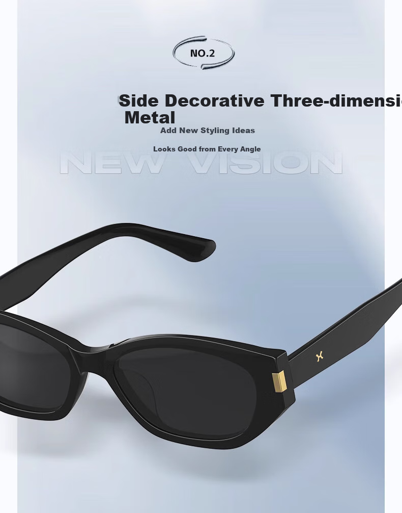 LOHO Polarized Retro Cat-Eye Sunglasses for Women, High-End Driving-Specific Narrow Frame Glasses for Men, UV Protection Sunglasses, Eye-Catching And Protective 4