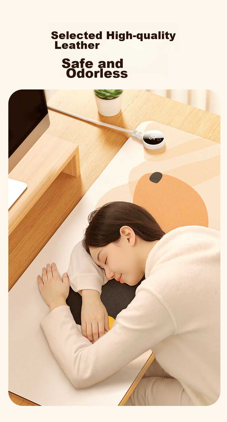 Royalstar Heating Desk Pad, Heating Mouse Pad, Large Automatic Power-Off Heater, Desktop Heating Mat, Hand Warmer 9