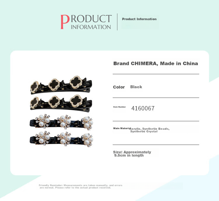 CHIMERA 2 Pieces Bangs Side Clips, Korean Internet Celebrity Barrettes, Duck Bill Clips for Women, Hairpins, Mid-Autumn Festival Gift 18