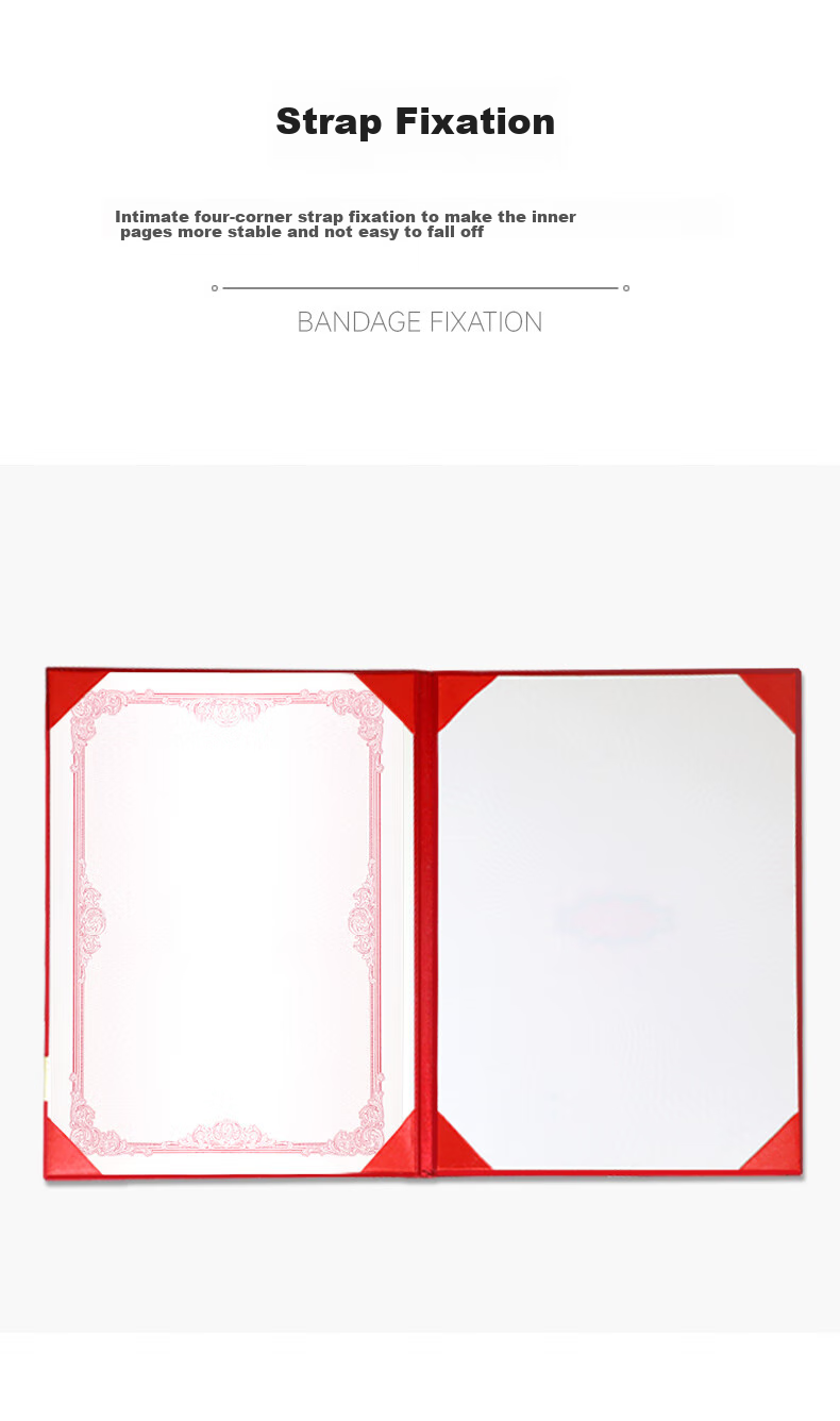 Befon Signing Ceremony Book, A4 Business Contract, Strategic Cooperation Agreement, Contract Document Folder, File Organizer, Office Supplies, Red, 4069 7