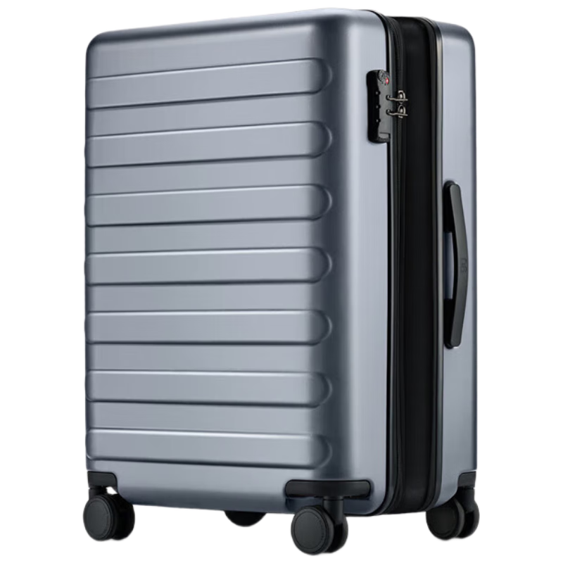 90Fen Luggage, 28-Inch Rhine River Expandable Version, Suitcase with Wheels, Large Capacity Travel Case, Password Lock, Titanium Gray
