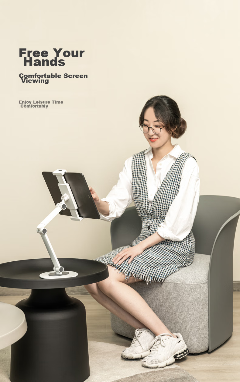 Brateck Beihu Inverted Tablet Stand iPad Computer Inverted Mount Tablet Arm Monitor Bracket Floating Support E350pd+P200 Black 2