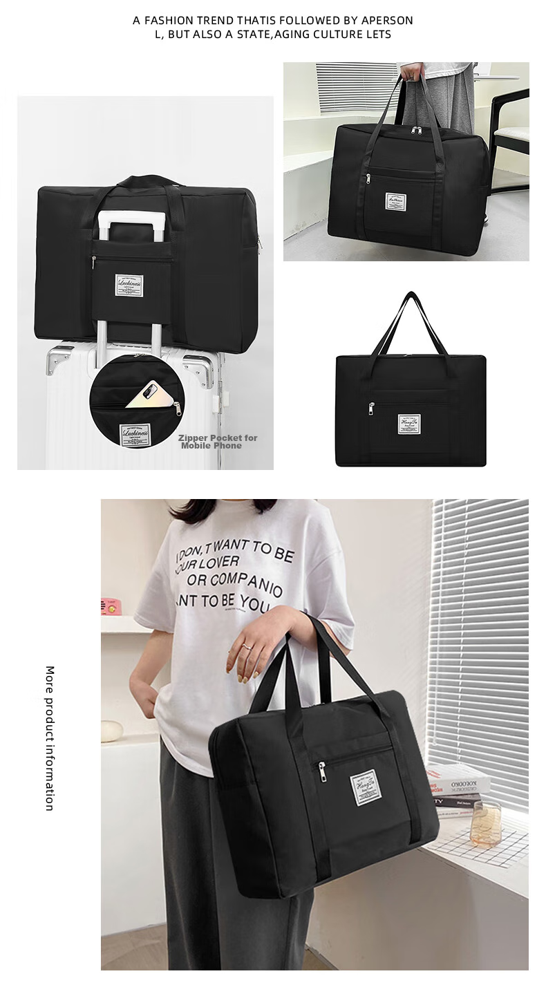 LOHAS Travel Travel Bag Luggage Maternity Storage Compatible with Trolley Suitcase Large Capacity Portable Foldable Bag 4