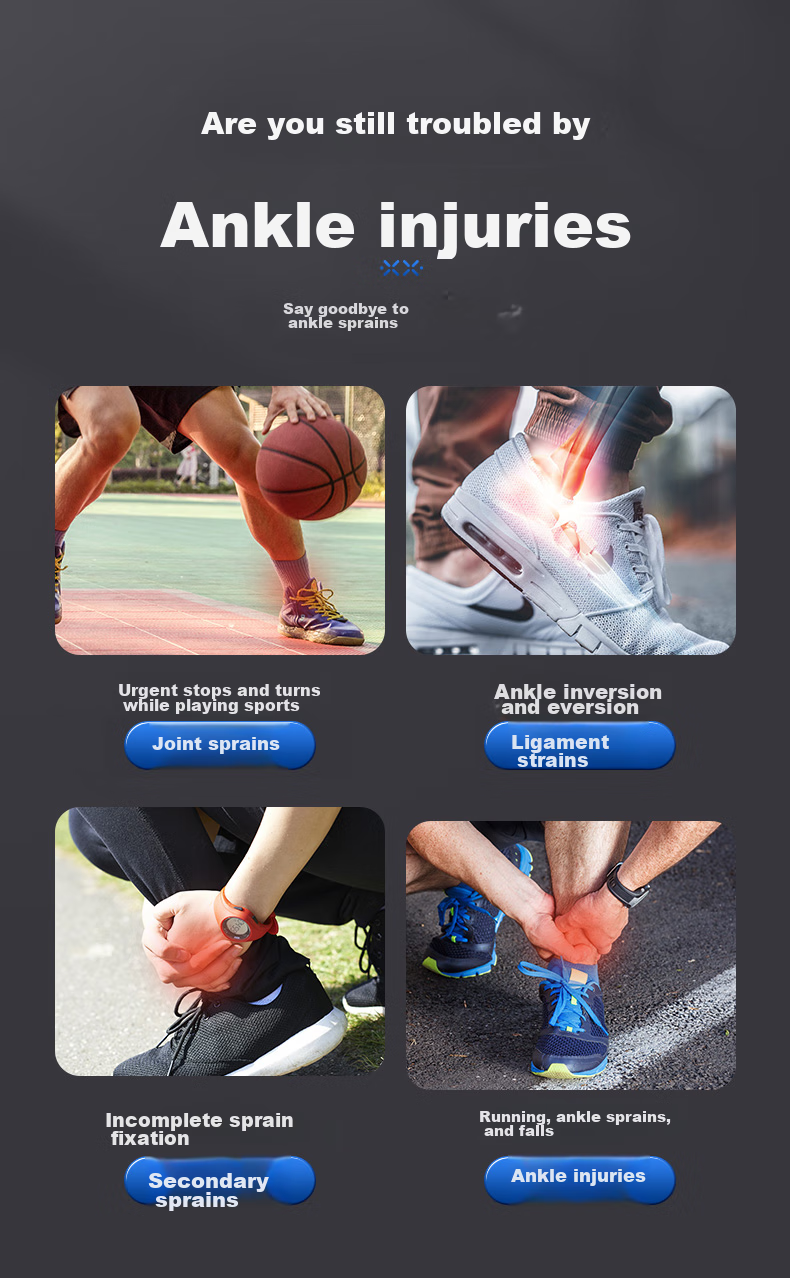 Li-Ning Ankle Brace, Anti-Sprain Foot Protector, Post-Injury Support for Wrist Sprains, Lightweight Basketball Sports Ligament Injury Protectio 5