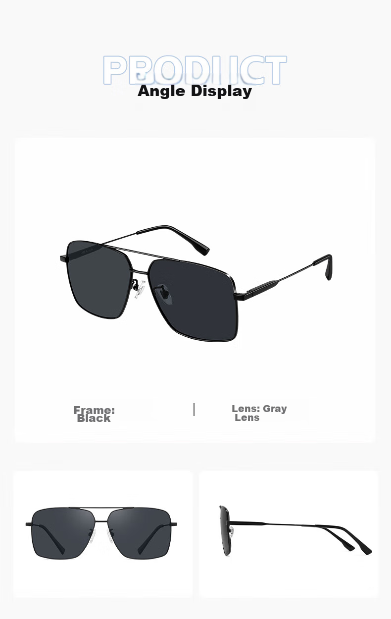 HLA Polarized Sunglasses, High-End Sunglasses for Men, Outdoor Driving UV Protection Glasses Gift 242 10