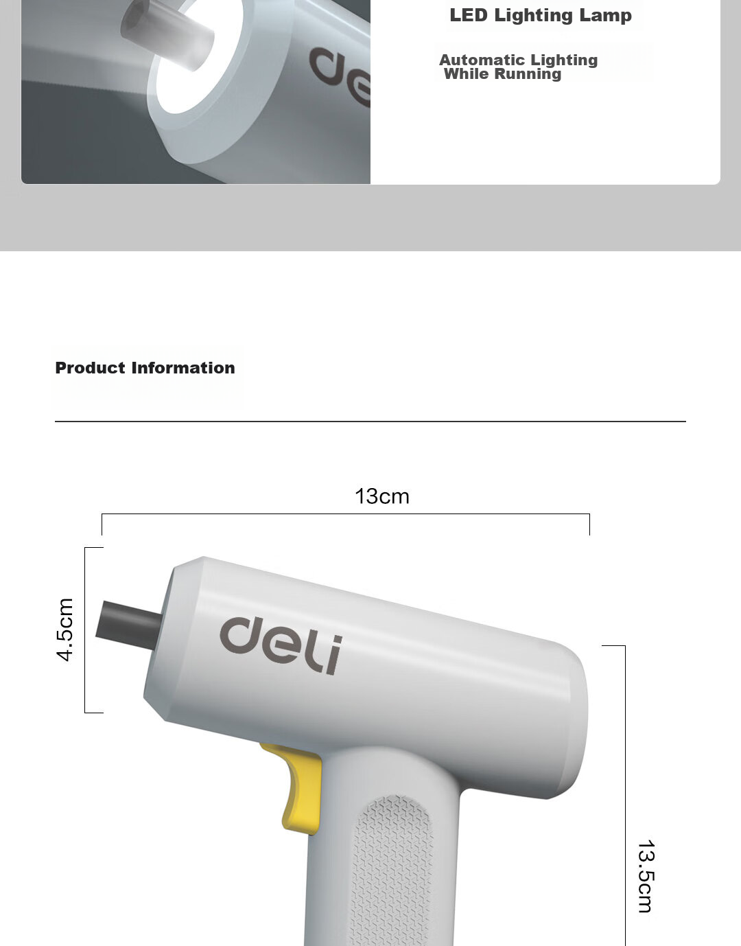 Deli Simple Home-Style 3.6V Cordless Electric Screwdriver, Electric Drill, And Screwdriver for Household Use 13