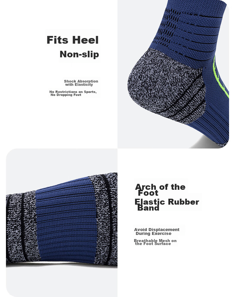TFO Competition-Grade Outdoor Socks, Breathable Hiking Socks, Sports Running Training Socks 2202458, Men's Fluorescent Green, Size L 17