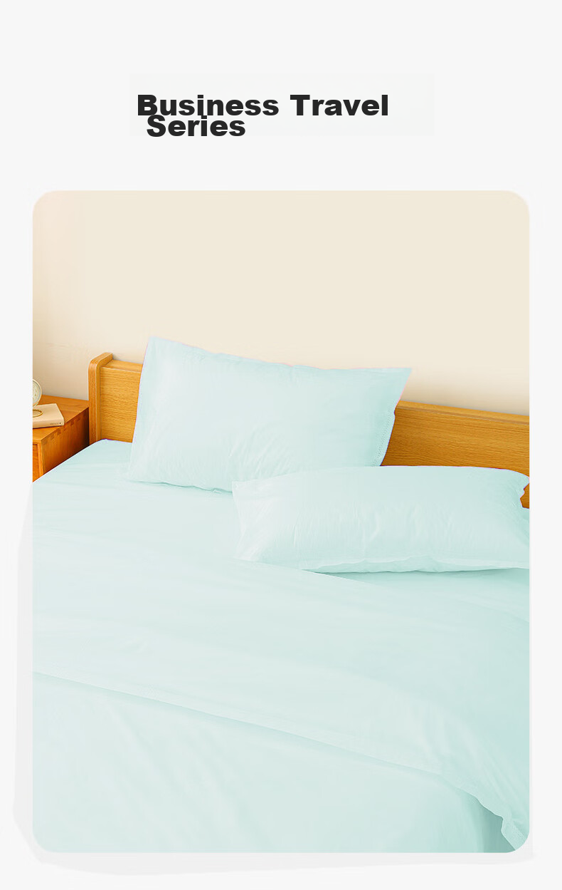 Lehuolvxing Disposable Bedding Set, Hotel Bedding, Bedsheet, Duvet Cover, Double Bed Cover, Thickened Anti-Dirt Bed Cover for Travel 13