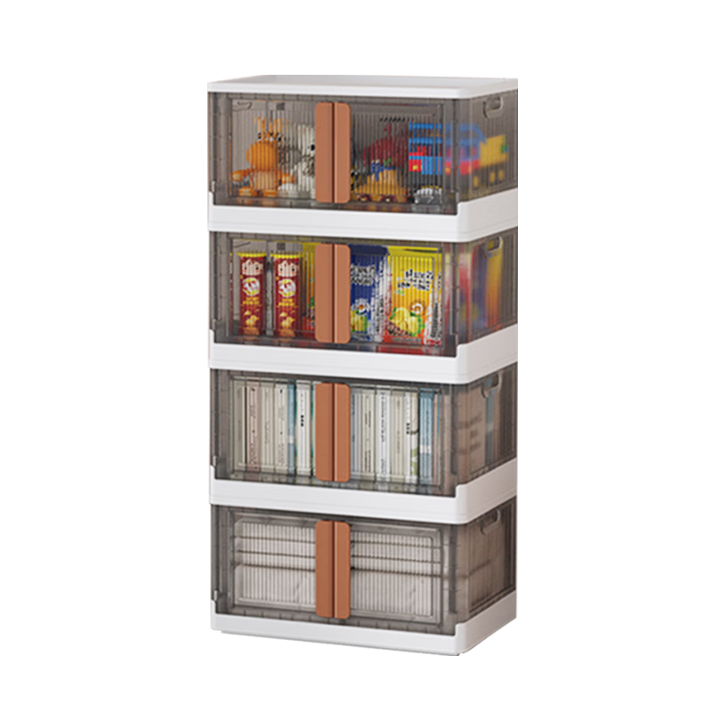 JD Jingzao Wardrobe Storage Box Cabinet Bedroom Household Children's Simple 64cm Wide 4-Layer