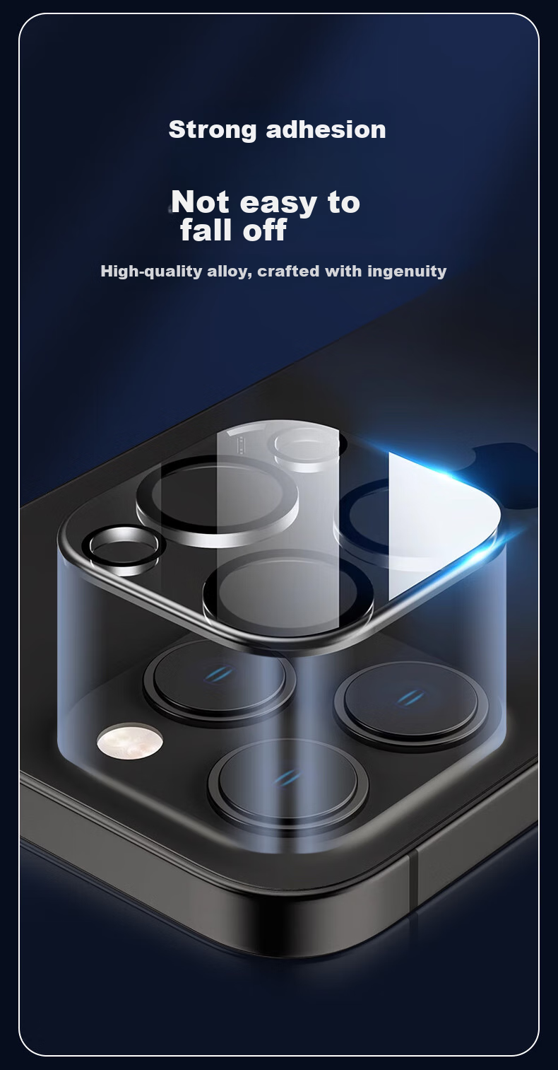 KOOLIFE Lens Protector for IPhone 15 Pro And IPhone 15 Pro Max, Camera Lens Cover, Rear Camera Protection Film for Smartphones, High-Definition Tempered Glass Anti-Drop Film 9