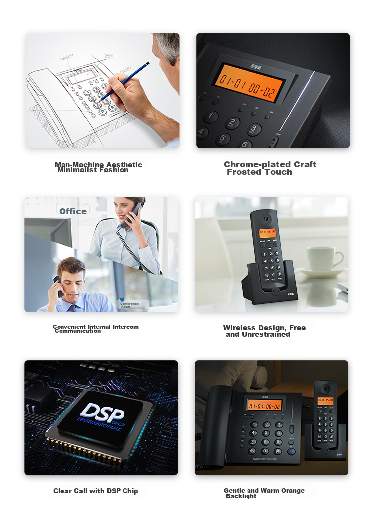 BBK Cordless Telephone, Wireless Landline Phone, Parent-Child Handset, for Office And Home Use, Internal Intercom, Long-Range Signal, W263 Jade White, One Base One Handset 3
