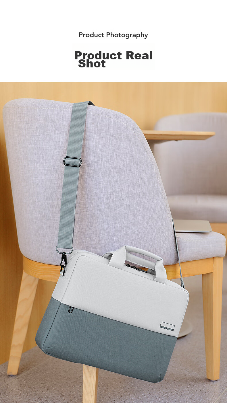 BRINCH Laptop Bag, Handheld, 14/16 Inch, Business Crossbody Shoulder Bag, Suitable for Apple And Huawei Laptops 9