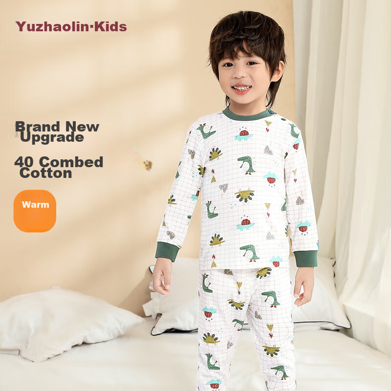 YUZHAOLIN Children's Autumn Underwear Set, Boys And Girls Cotton Underwear, Sleepwear for Young Kids