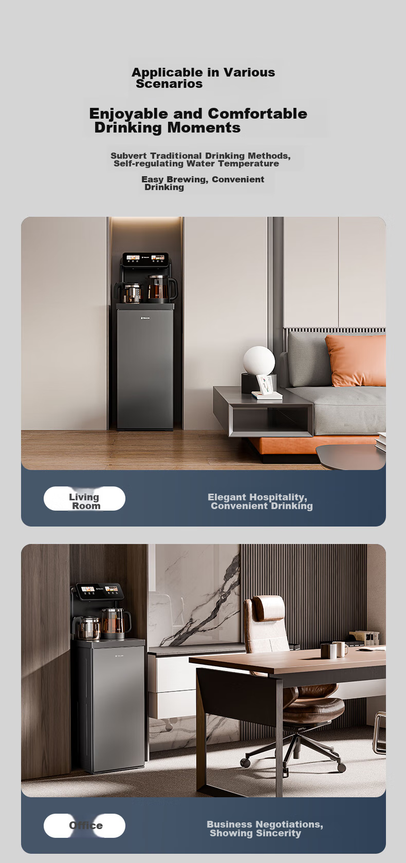 TRULIVA Tea Bar Machine Water Dispenser Home Multi-Functional Office Upright Bottom-Loading Water Bottle Fully Automatic Tea Bar Cabinet Integrated High-End Living Room Cooling And Heating Dual-Purpose 2025 New Model 19