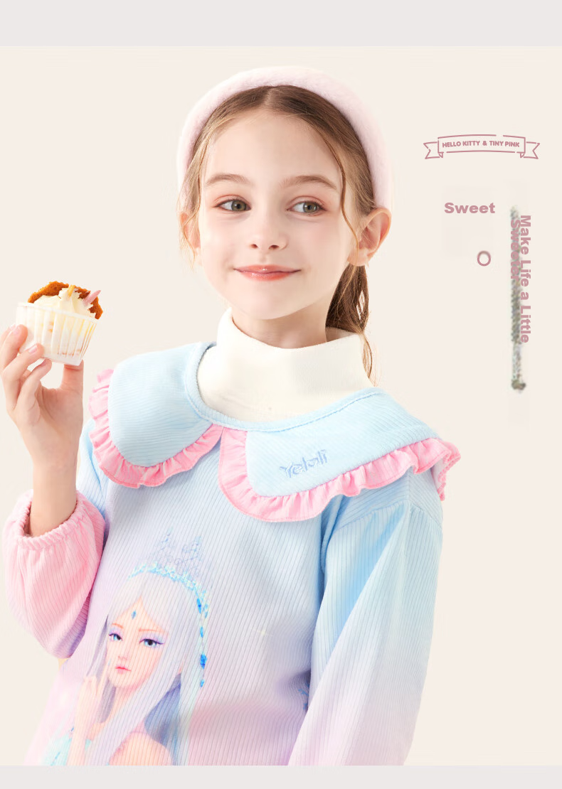 Duomiaowu Children's Smock Painting Apron, Autumn And Winter Waterproof Baby Reverse Dress, Girls' Bib, 23Y001 Ice Princess M Size 3