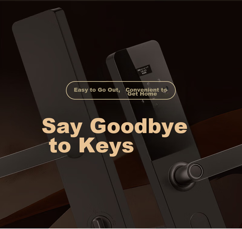 Juexiang Smart Door Lock, Password And Fingerprint Lock, Semi-Automatic Anti-Theft Lock for Homestays And Apartments, Wooden Entrance Doors, Home Electronic Lock, B50 3