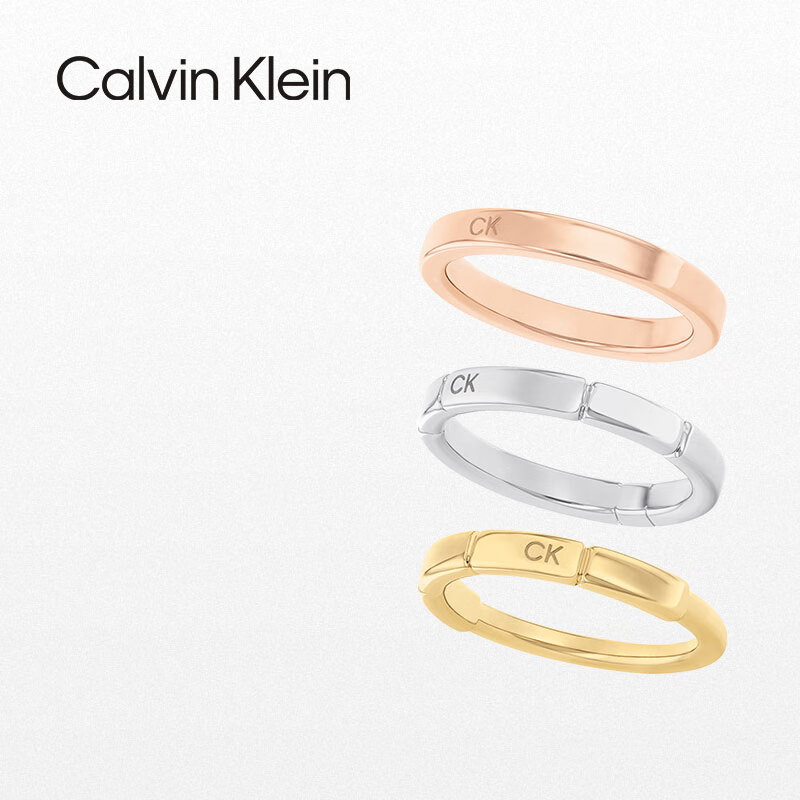 Calvin Klein CK Sweet Cool Cube Ring Set, Women's Day And New Year Gift, Present for Loved Ones, 35000458