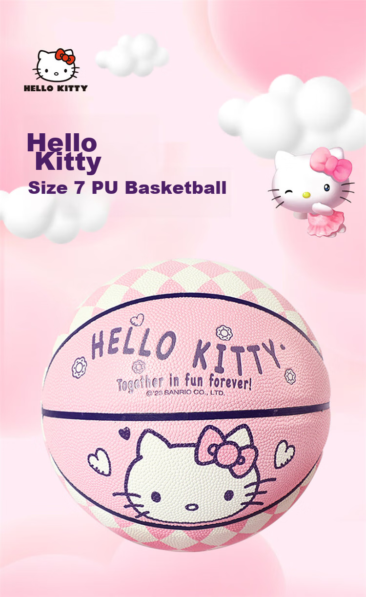 Mesuca No. 7 PU Basketball HelloKitty Girls' Gift, Valentine's Day Gift for May 20th 1