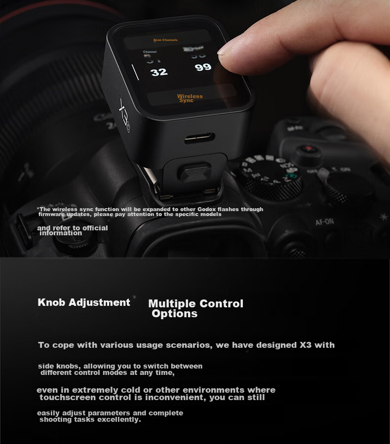 Godox X3-O Olympus/Panasonic Touchscreen Wireless Flash Trigger, TTL Auto Metering, High-Speed Sync, Built-In Lithium Battery, Flash Trigger [Olympus/Panasonic Version] 8