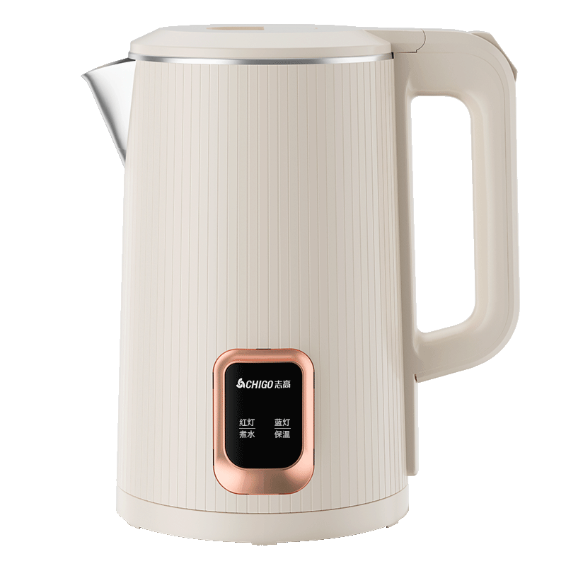 CHIGO 1.8L Electric Kettle 316L Stainless Steel Insulated Automatic Temperature Control Household Water Boiler Auto Shut-Off Double-Layer Anti-Scald 01B