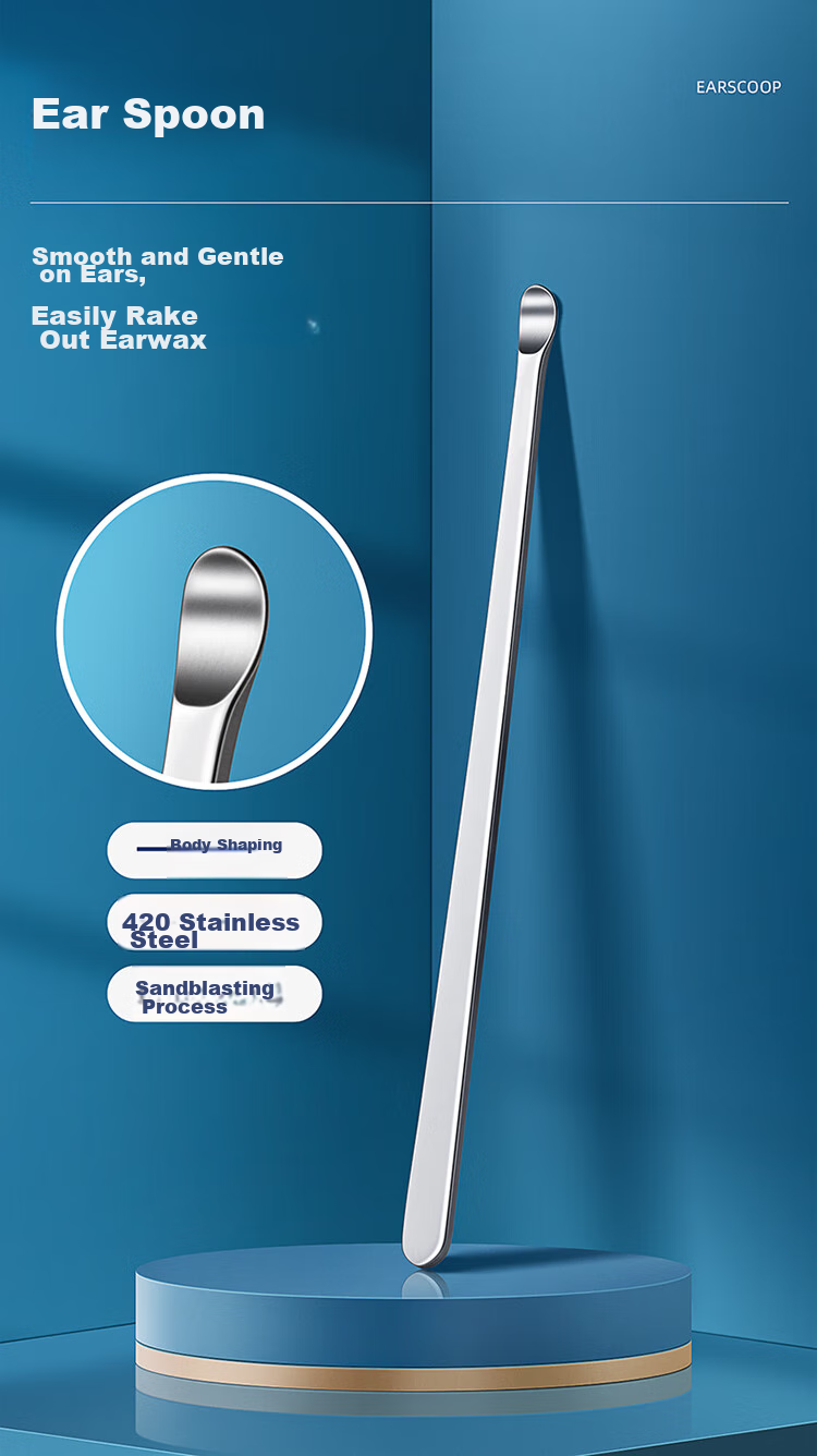 Sijiang Stainless Steel Nose Hair Trimmer with Round Tip, Manual Circular Clipper for Nose Hair And Beard, Single Pack 9